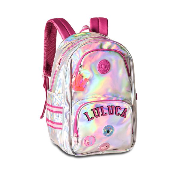 Mochila Holográfica Oficial Luluca 17,5" | LU2100
